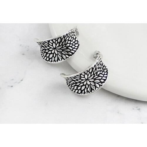 Arc Half Moon Wave point Earrings Irregular Densely packed Little Crescent Retro folk style Personality Creative Earrings