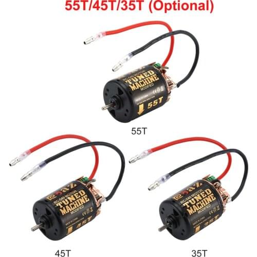 RC 540 35T 45T 55T Brushed Motor With 320 Speed Controller Waterproof ESC for RC Car Rock Crawler Axial SCX10 Model