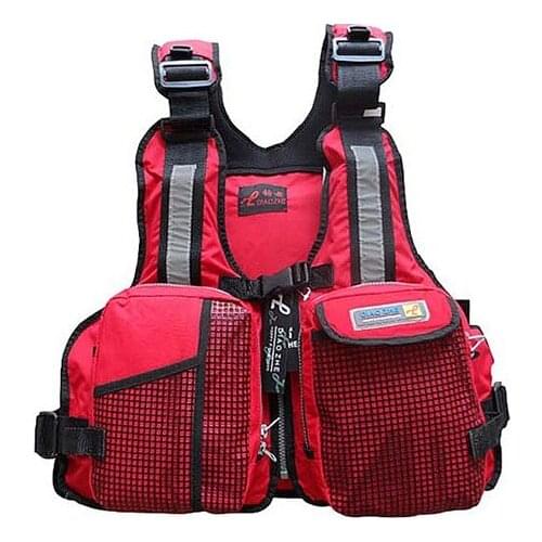 Mesh life vest professional dual-use multi-function removeable life jacket fishing vest with mesh on front big pocket