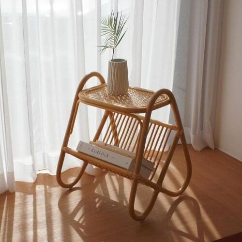 Side tables Simple style rattan storage small coffee table