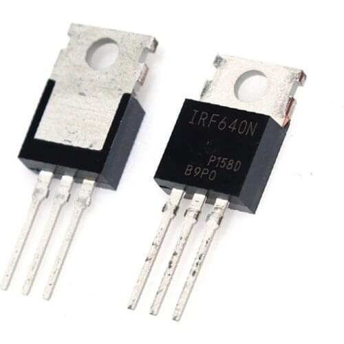 Transistor-FET MOSFET-Single TO-220AB IRF540 IRF640 IRF730 IRF740 IRF830 IRFZ44 IRF1404 IRF1405 IRF2807 IRF3205 IRF3808 IRF3710
