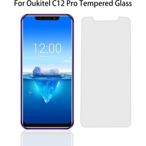 Tempered Glass For Oukitel C12 Pro Protective Film Explosion-Proof Screen Protector Oukitel C12 Pro Case Cover 9H 2.5D HD