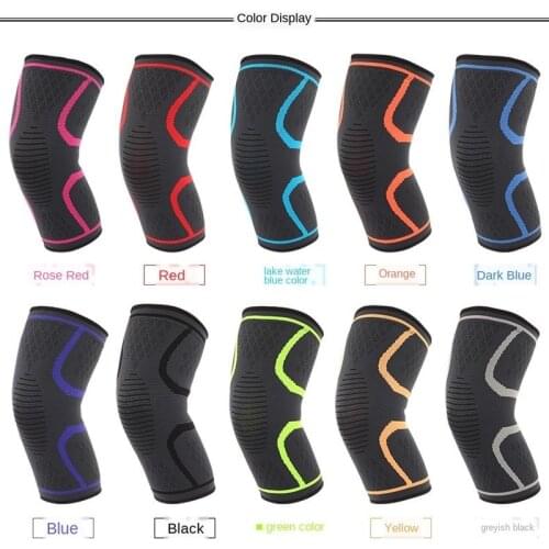 1 pair of fitness running bike knee brace elastic nylon sports compression knee brace basketball volleyball