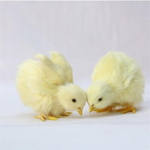 1PC Simulation Lovely Plush Chick Toy Realistic Animal Doll Kids Birthday Christmas Easter Gift Early Education Cognition
