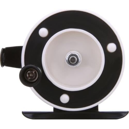 1Pcs Fishing Accessories Ice Fishing Mini Pole Line Reel Rods Shrimp Metal Steel Lightweight Porta Left/Right Interchangeable