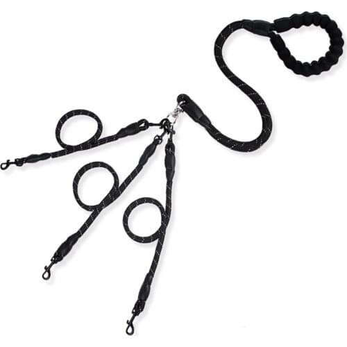 1Pcs High Quality Multiple Pet Leashes 2/3/4/5/6 in one Strong Nylon V/W Shape Pet Dogs Leash