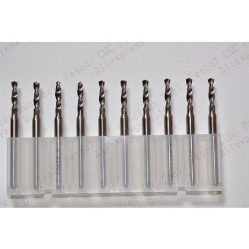 3.175mm*2.25mm,10pcs,Free shipping PCB Drill Bit,CNC milling Cutter,Solid carbide Drill,wood tool,plastic,MDF