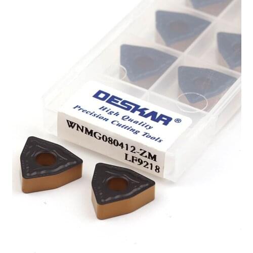 10pcs WNMG080404 WNMG080408 WNMG080412 PM PR ZM LF9218 High quality Turning inserts CNC metal lathe turning tools Carbide insert