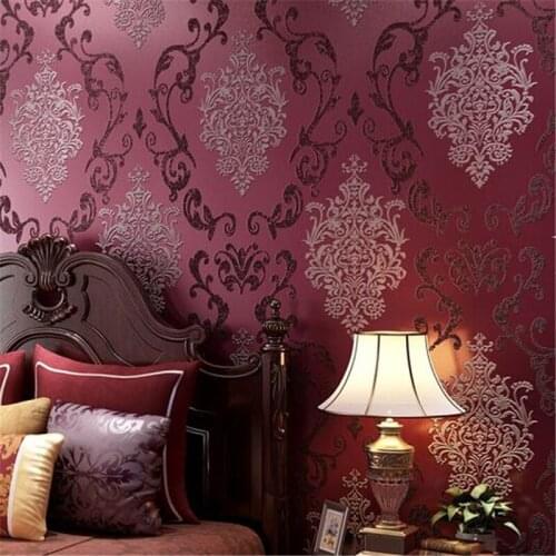 3D relief 3D wallpaper Continental Damascus bedroom living room background wall paper home decor papel de parede Beibehang