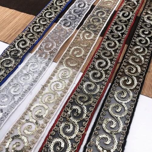 5cm Width Lace Fabric DIY Crafts Sewing Suppies Decoration Accessories for Garments Lace Trim Navidad 1Yards Fabric for Dress
