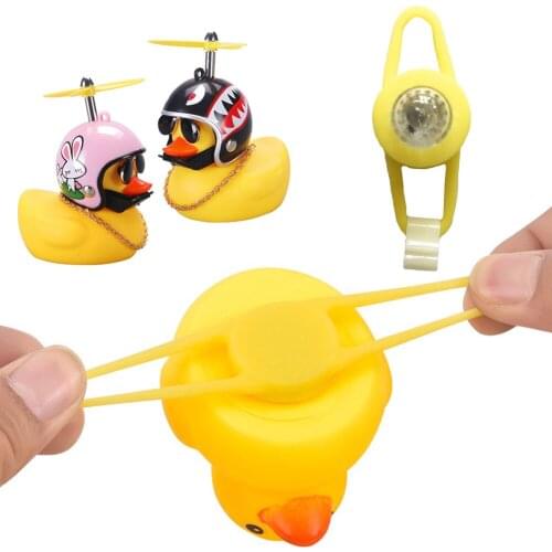 Motorcycle Bike Accessories Bicycle Light Duck Bell Accessories Warning Flash Light with Strap OutDoor Ring Light