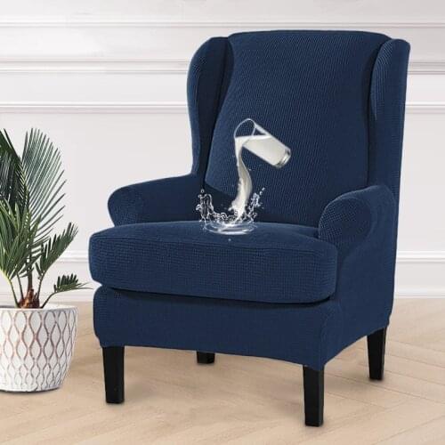 Water Repellent Wingback Chair Cover All-inclusive King Back Armchair Sofa Slipcover Living Room Wing Back Chair Furniture Cover