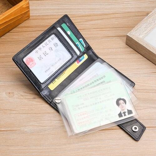 Man and Womens Genuine Leather Driving License Case Certificate Holder New Card Holder Document Package Cover