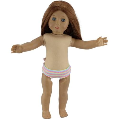 Color Grid Short pants doll clothes for American girl 18inch doll clothes for children best gift