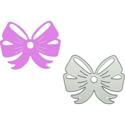For Scrapbooking Bow Bowknot Pattern Cutting Dies Papercraft Cutter Metal Stencil Photo Album Clipart Decorating