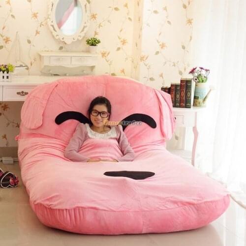 Fancytrader 190cm X 135cm Huge Lovely Stuffed Soft Plush Pink Dog Bed Tatami Mattress Sofa, Nice Gift, Free Shipping FT50661