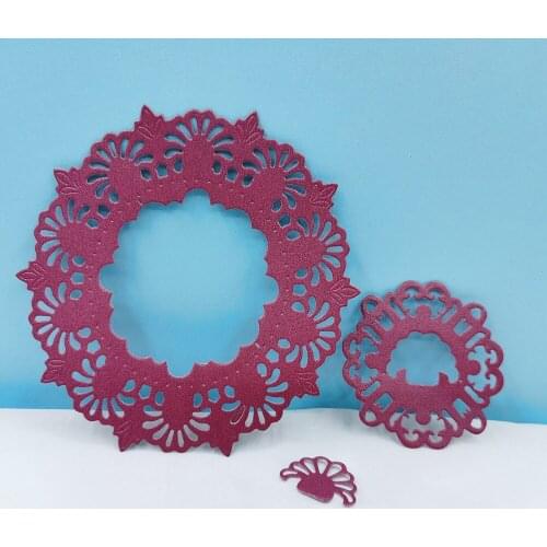 Garland Metal Cutting Dies Scrapbooking Embossing Folders for Card Making Craft DIY Clear Stamps and Slimline Die Cut Molds