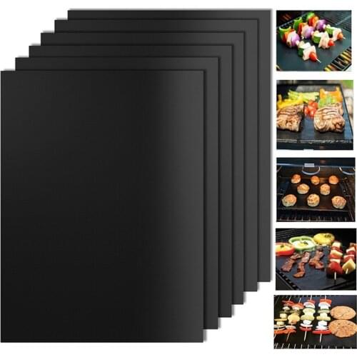 Grill Mat 44X33CM Non Stick BBQ Grill Liners Oven Grill Foil Barbecue Liner Reusable Mat Bbq Tools Accessories