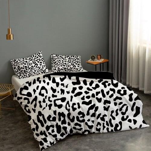 Leopard Pattern Duvet Cover Child Girl Boys Adult Quilt Cover with Pillowcase 200x230 Queen Bed Cover King Size Bedding Set 2021