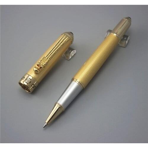 Better Noblest ballpoint pen 1200 Dragon clip RollerBall Pen Complete Golden send a refill YY15