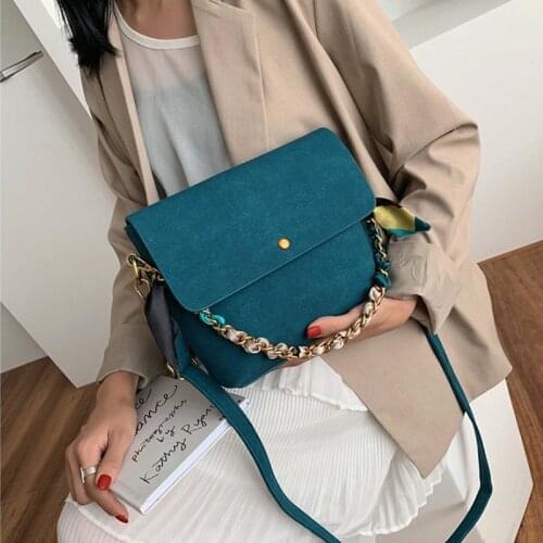 Frosted Ladies Large-capacity Fashion Ladies Hand-held Small Square Bag Frosted Chain Messenger Bag Leather Travel Handbags