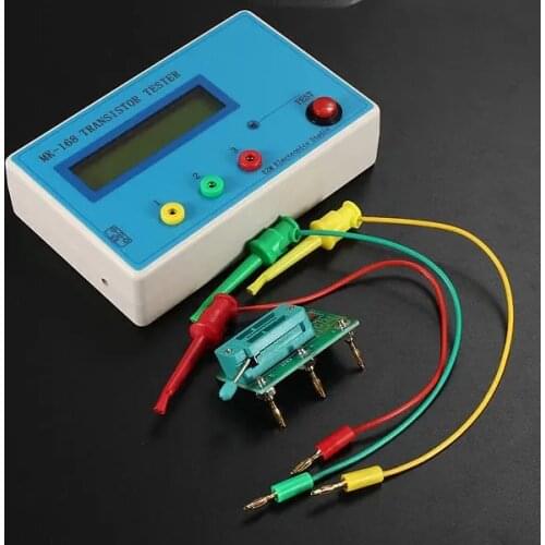 MK-168 Transistor Tester Diode Triode Capacitance Resistance ESR RLC NPN PNP MOS Meter Tool Accessory Wholesale