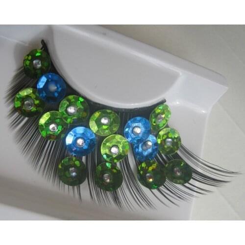 Sparrow Love Makeup Rookie Peacock Queen Brilliant Exaggeration Stage Art False Eyelashes