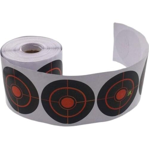 250Pcs/Roll Diameter 7.5 Cm Splatter Target Shoot Practice Stickers Splatter Reactive Target/Sticker for Hunting Shooting