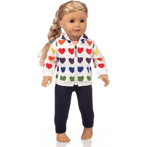 New new Hole pants suit series suits Fit For American Girl Doll 18 Inch Doll Clothes , Shoes are not included