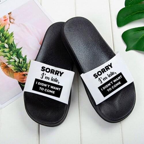 Shoes For Women New Outdoor Summer Slippers Women non-slip wear Shoes Beach Sandals Fashion Open Toe Letters slipper women shoes