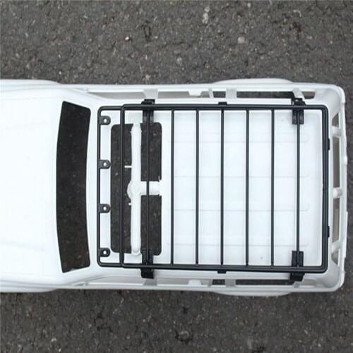​Storage Luggage Rack Roof Top Storage Exterior Carrier Durable Metal for 1/10 Wrangler Pajero RC Car Accessories