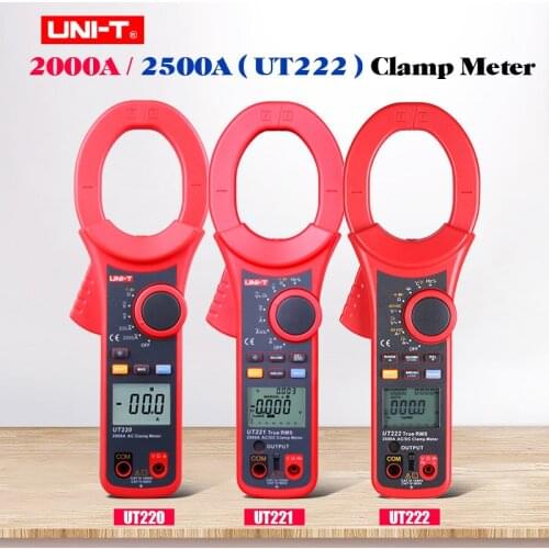 UNI-T UT220 UT221 UT222 Digital Clamp Meter AC DC Current Voltage Meter Auto Range Multimeter Continuity Buzzer/Diode Tester