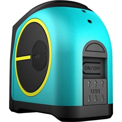 High Precision Mini Laser Tape Measure 2-In-1 Stainless Steel Ruler Laser Measurement Tool LCD Display