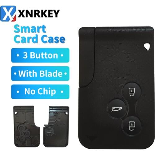 ON SALE (10pcs/lot )NEW STYLE 3 Button smart card Case for Renault Megane Laguna Smart Card