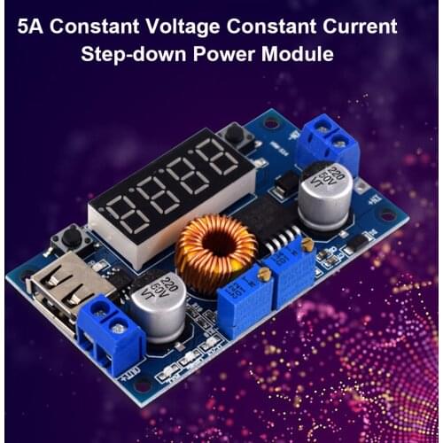 5A Constant Voltage Constant Current Charging Board LED Power Bank Converter Charger Lithium Battery Step Down Buck Module