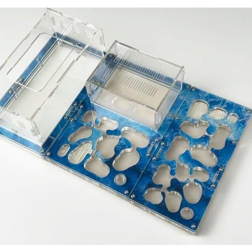 19*31*8CM DIY Acrylic Ant Farm with Feeding Area Multi-layered Ant Nest Ant House for Pet Anthill Workshop Villa Insect Box
