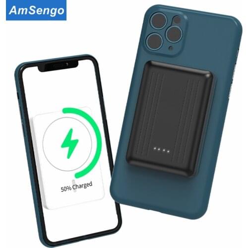 5000mAh Mini Magnetic Power Banks for iPhone 12 12Pro 12Mini Magnetic Power Bank Portable External Battery Charger Powerbank