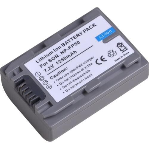 1250mAh NP FP50 NP-FP50 Battery for Sony NP-FP30 NP-FP60 NP-FP70 NP-FP71 NP-FP90 DCR-SX40 SX40R SX41 HDR-CX105 SR82E SR85E