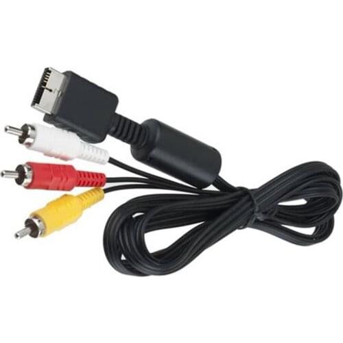1pcs NEW 6FT 1.8M Audio Video AV Cable to RCA For SONY For PS2 For PS3 For PlayStation