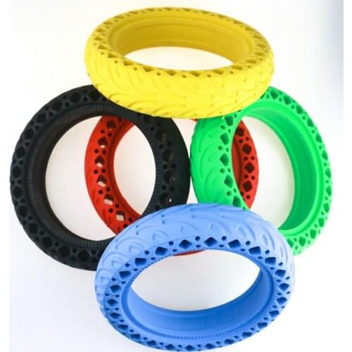 Electric Scooter Color Rubber Tire 8.5inch Explosion Proof Shock Absorption Rubber Wheel 8 1/2*2 Solid Tire Skateboard Wheels