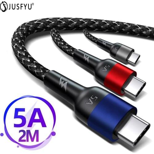 5A USB Type C Cable for Huawei P40 P30 Pro Super charge USBC Fast Charging CableType-C Cable for Samgsung S20+ S10 Xiaomi 10 pro