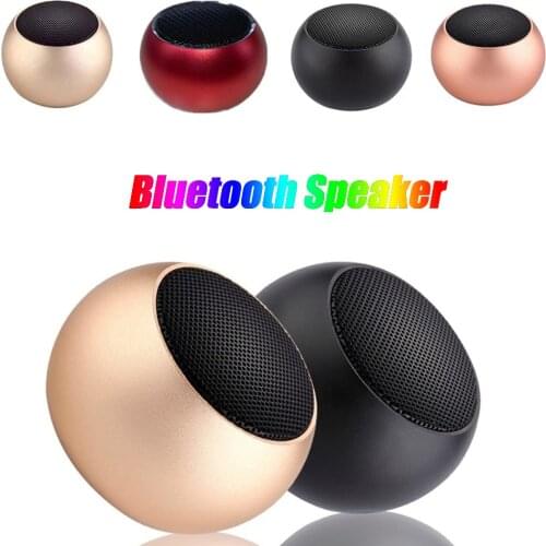 Mini Portable Wireless Bluetooth Speaker Metal TWS Music Player Stereo Subwoofer Loudspeaker Speakers For iPad Smartphones