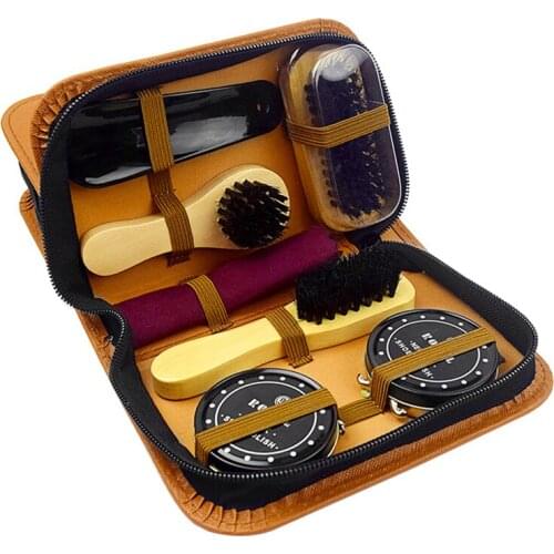 Shoe Care Kit for Shoes Polish Travel Size Shoe Cleaning Tools Leather Shoe Shine Kit M56