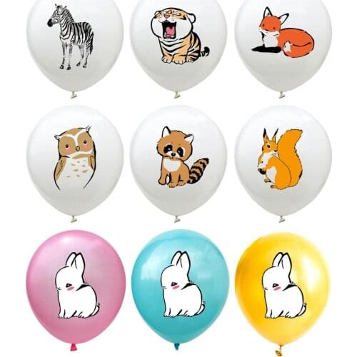 100pcs Many Types 12inch animal Balloons inflatable air balloon happy birthday party decorations kids baby shower party supplies