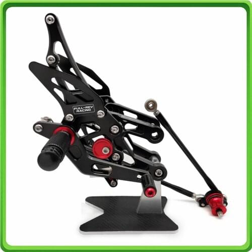 Adjustable Rearsets Rear set Foot Rest Pegs Pedal for Honda CBR1000RR 2004 2005 2006 2007 & CBR600RR 2003 2004 2005 2006 Black