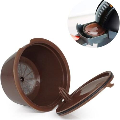 WHFY Reusable Coffee Capsule Filter For Nescafe Compatible Dolce Gusto Refillable Caps Spoon Brush Soft Taste Sweet High Quality