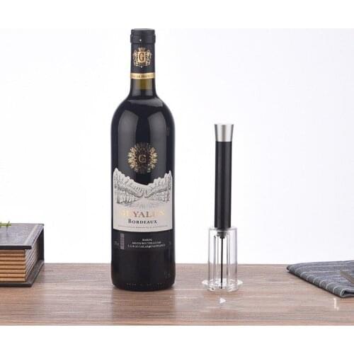 1pc Red Wine Opener Bottle Pumps Air Pressure Corks Out Tool Remover