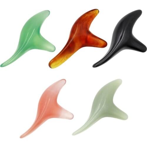1pc Triangle Foot Neck Body Massager Tool Body Gua Sha Acupuncture Massage Stick Shiatsu Tool 5 Colors