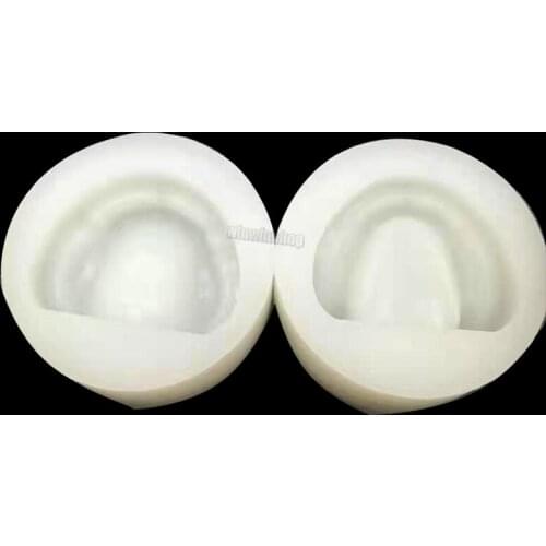 2pc/set Dental Plaster Model Mold Mould of Edentulous Jaw Complete Cavity Block For Dental Lab