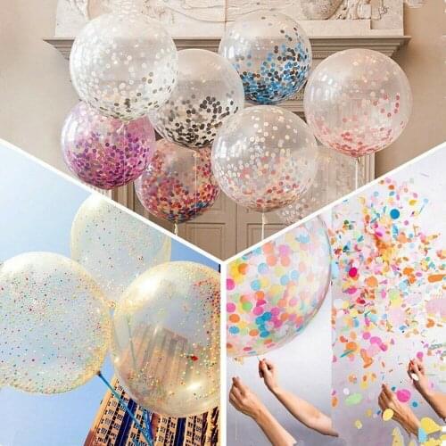 12 Inch Colorful Confetti Balloons Birthday Party Wedding Christmas Home Decoration Gas Helium Balloons 20PCS